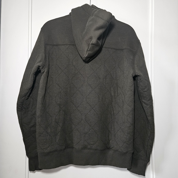 G-Star Raw Men's Utility Quilted Hoodie Olive Green Relaxed Fit Size Medium - Picture 10 of 14
